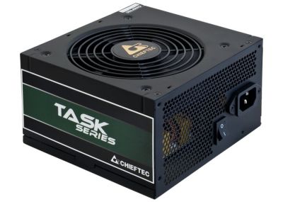 Блок живлення CHIEFTEC Task  (500W), >85%, 80+ Bronze, 120мм, 1xMB 24pin(20+4), 1xCPU 8pin(4+4), 3xM