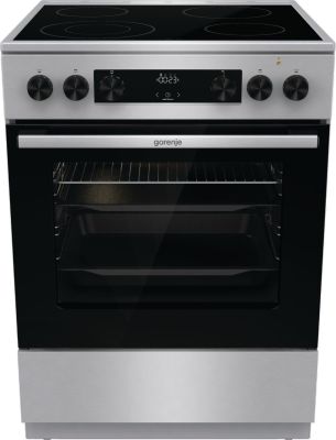Плита Gorenje електрична склокерамічна, 71л, 60x60см, дисплей, програматор, нерж