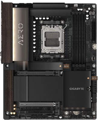Gigabyte Материнська плата X870E AERO X DK WOOD sAM5 X870 4xDDR5 M.2 Wi-Fi BT HDMI ATX
