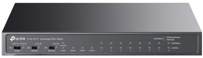 Комутатор TP-LINK TL-SL1311P 8x1FE (8xPoE), 2xGE, 1xSFP, 65Вт, Некерований