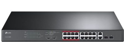 Комутатор TP-LINK TL-SL1218MP 16x1FE (16xPoE), 2xSFP, 192Вт, Некерований