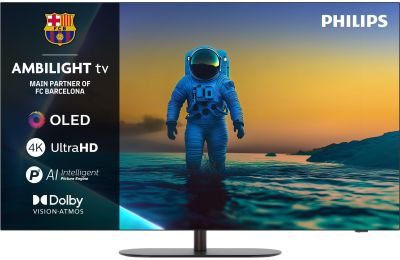 Телевізор 55" Philips OLED 4K 144Hz Smart Google TV Black Ambilight