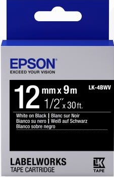 Картридж зі стрічкою Epson LK4BWV принтерів LW-300/LW-400/LW-400VP/LW-600P/LW-700/LW-Z710/LW-900P/LW