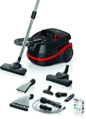 Пилосос Bosch миючий, 2100Вт, 2.5л, вода -5л, НЕРА13, турбощітка, чорний