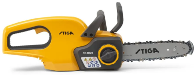 Пила ланцюгова акумуляторна STIGA CS100eKit 20В акб 1х4А·год 14.5м/с 3/8" шина 25.4см ЗП 4.92кг