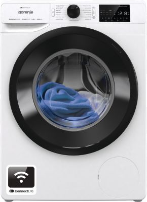 Пральна машина Gorenje фронтальна, 8кг, 1200, A+++, 46,5см, дисплей, інвертор, пара, Wi-Fi, білий