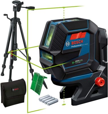 Нівелір лазерний Bosch Professional GCL 2-50 G до 15м ±0.3мм/м зелений промінь з штативом BT 150 три