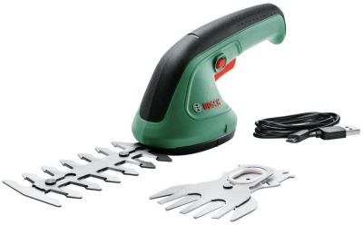 Кущоріз акумуляторний Bosch EasyShear 3.6В акб 1х1.5А·год лезо 12см крок різу 8мм 0.5кг