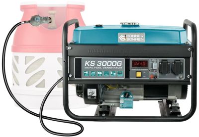 Генератор газобензиновий Konner&amp;Sohnen KS 3000G LPG, 230В, 3.0кВт, ручний стартер, 45.4кг