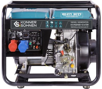 Генератор дизельний Konner&amp;Sohnen KS 9102HDE-1/3 ATSR (EURO II), 230/400В, 6.5/7.5кВт, електростарте