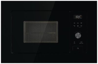 Мікрохвильова піч Gorenje вбудовувана, 20л, електр. управл., 800Вт, гриль, дисплей, чорний