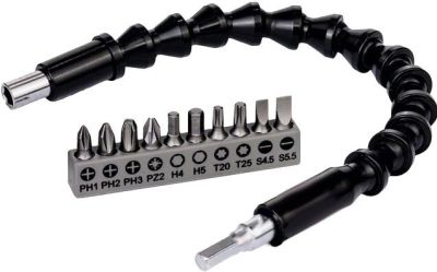 Біти Bosch Professional гнучкий подовжувач, 300мм SL,PH,PZ,H,T набір 10шт