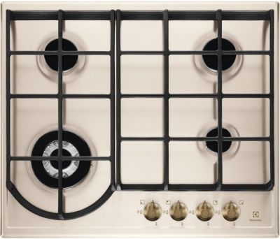 Варильна поверхня Electrolux газова Rococo, 60см, чавун, шампань
