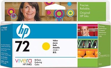 Картридж струменевий HP 72 DJ T610/T1100/T790 yellow, 130 ml