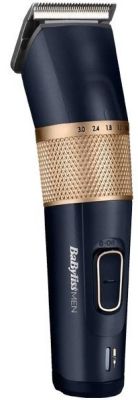 Машинка для стриження  Babyliss, мережа+акум., вібраційний мотор, насадок-8, кейс, титан.напил., син