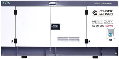 Генератор дизельний Konner&amp;Sohnen KS 50-3BE, 230/400В, 50/45кВА, 3 фази, електростартер, ATS, передс